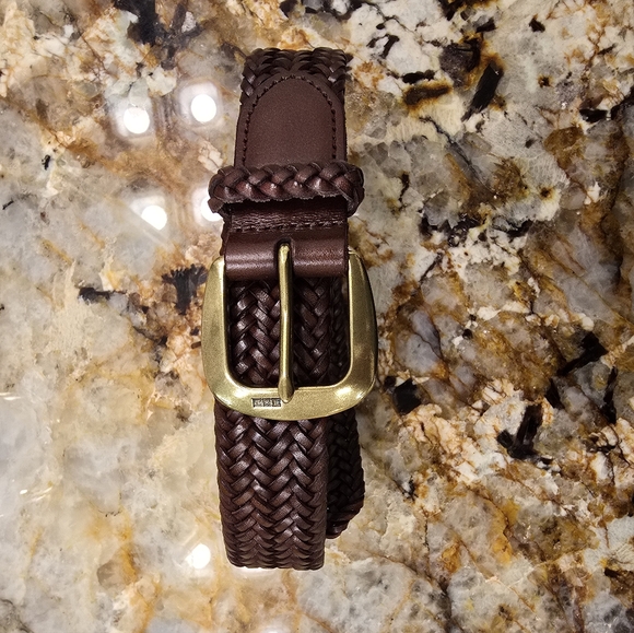 Polo Ralph Lauren Braided Leather Belt NWT - Picture 4 of 5